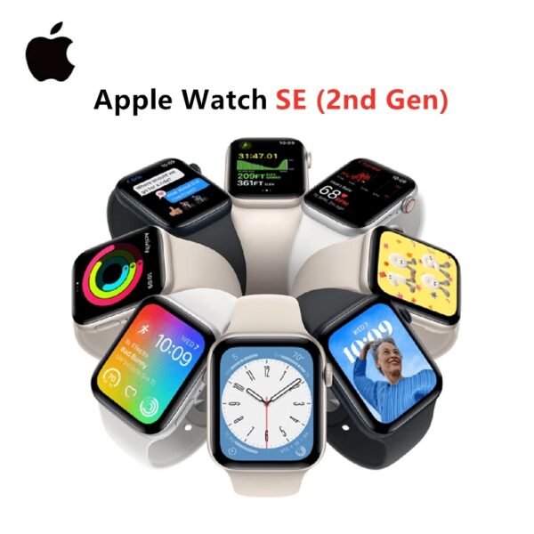 Apple Watch SE (2nd Gen) Smartwatch Aluminum Case with Sport Band
